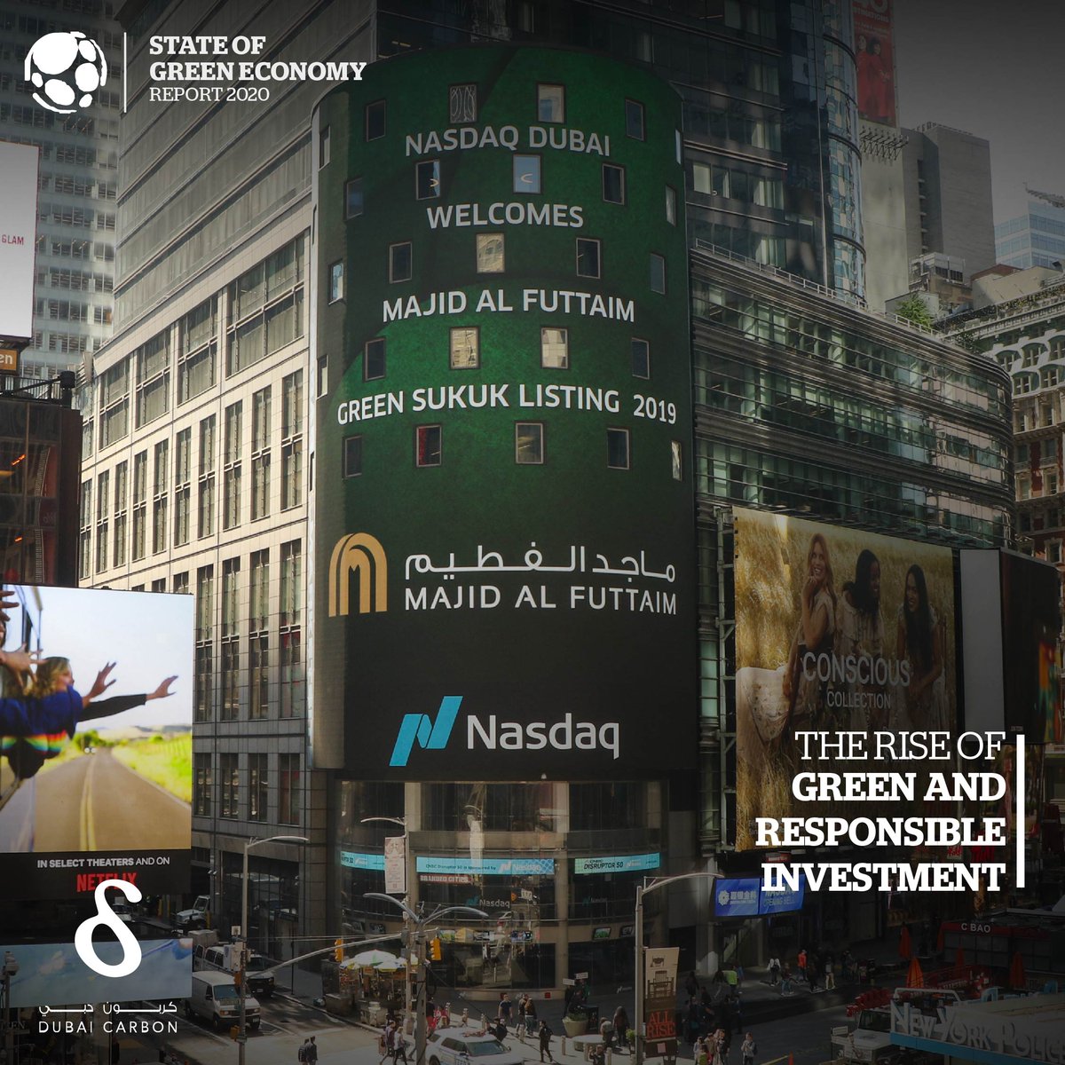 Ibrahim Al-Zu’bi affirms the transformative capacity green bonds occupy in funding climate change mitigation projects and infrastructure needs.

Read more in the Green Economy Report 2020.
#GER2020 #dubaicarbon <a href="/MajidAlFuttaim/">Majid Al Futtaim</a> <a href="/NasdaqDubai/">Nasdaq Dubai</a>
