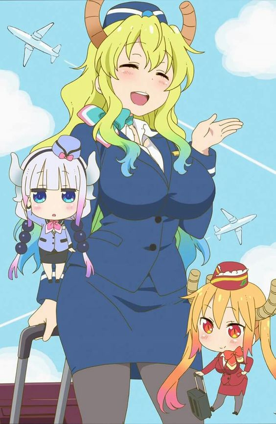 #79 Kobayashi-san Chi no Maid Dragon.-Best Girl: Quetzalcoatl. Do you remember when I said that a lot of my best girls had big boobs? Well, this is a good example ^^uThis anime is great and Kanna is incredibly adorable but there are certain things that I'm not really fond of.