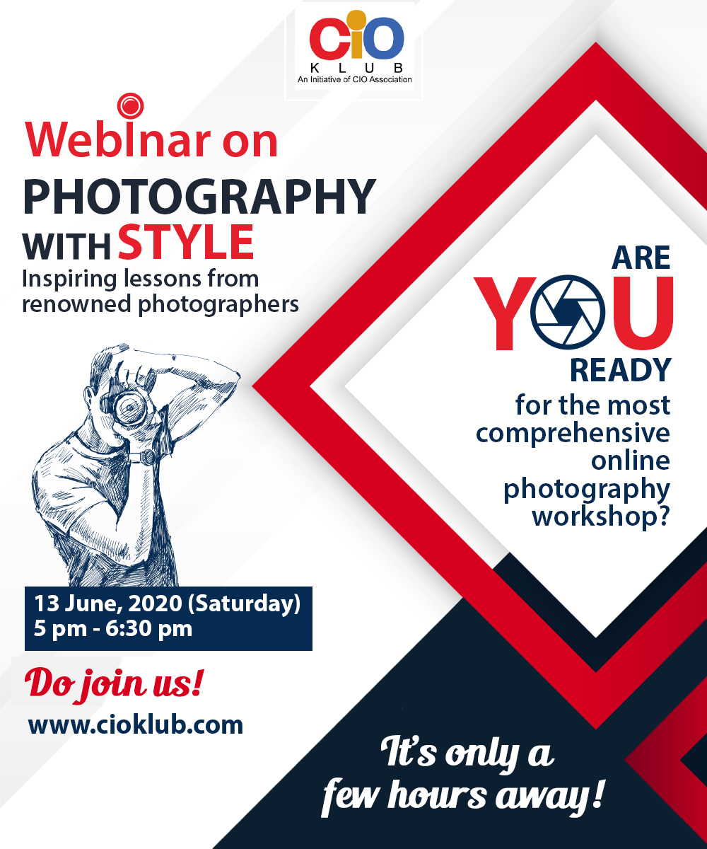 CIOAssociation's tweet photo. #PhotographyWithStyle
Are you ready for a life-changing experience! Photography is something that everyone can do and get good at, given the right guidance. All equally welcome to learn from the best in the field and fulfil their dream of becoming an outstanding photographer. https://t.co/bolVwVFjxU