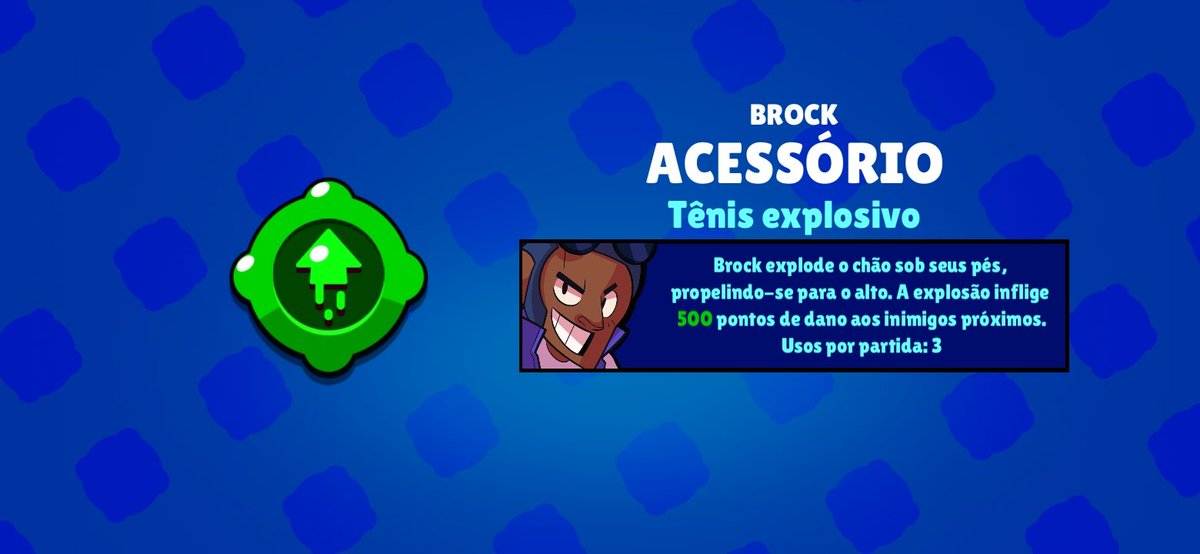 ThunderFoFo's tweet photo. Pulão explosivo!
#BrawlStars #Brock #Acessório #Acessory #TênisExplosivo #RocketLaces
29/05/2020 https://t.co/iMHUbmc0dH