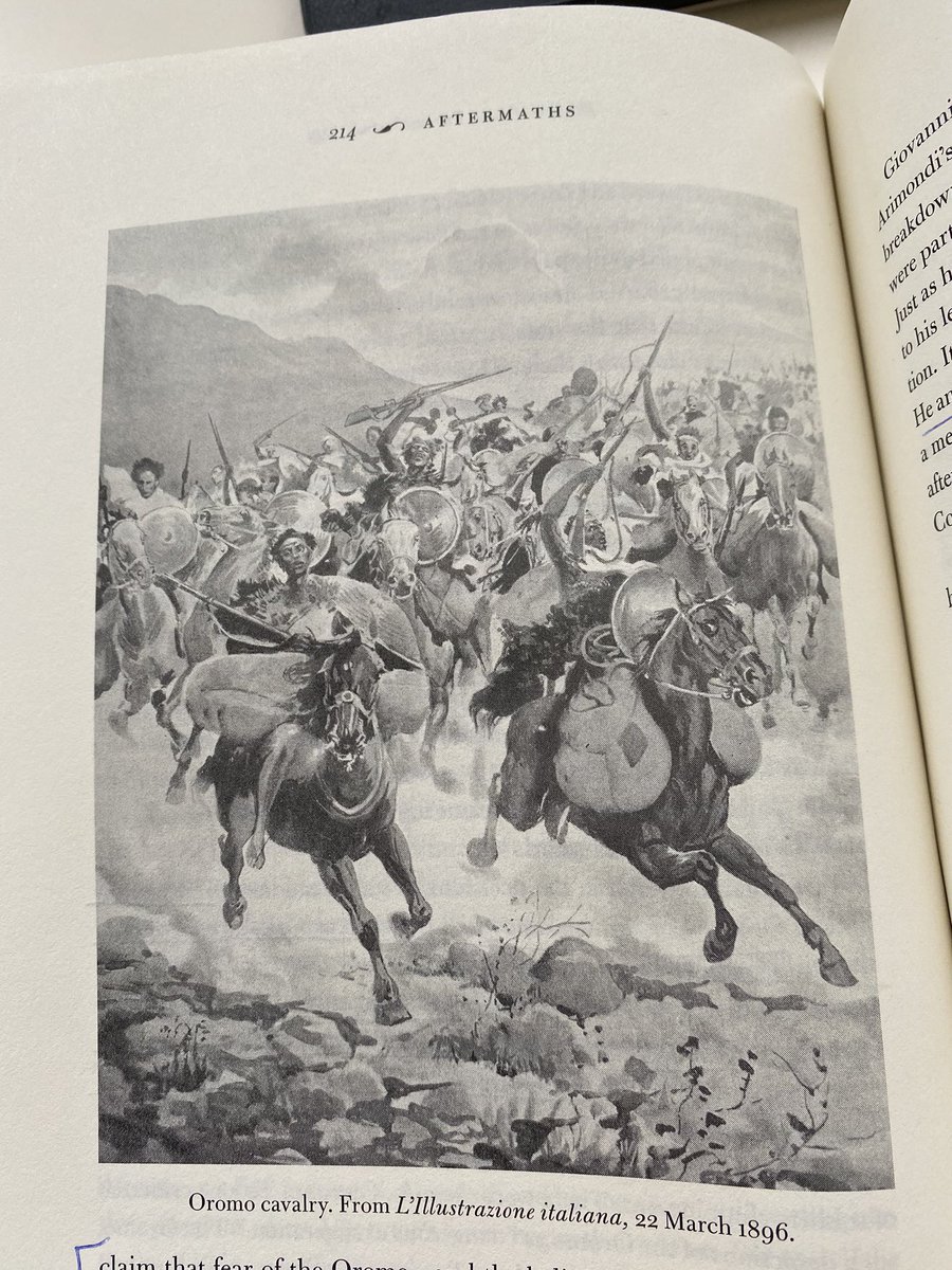 During the battle of Adwa, Oromo cavalry had achieved quasi-mythical status amongst the Italians who believed that they would not be castrated if they threw down their weapons. During the Italian retreat the Oromo functioned with grim efficiency castrating the Italians.