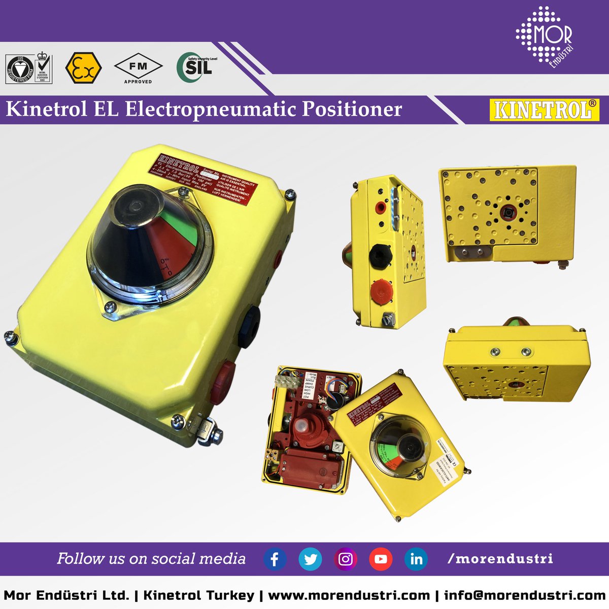 morendustri's tweet photo. #Kinetrol EL Electropneumatic Positioner control by 4-20 mA Analog Signal and fitted to pneumatic actuator #aktüatör #product #positioner #actuator #electropneumatic #pneumatics #control #signal #analogsignal https://t.co/L47ZYtNh92