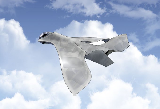 たまにはメカもイイかな〜(^^;;
前に描いた無人機の方にも背景入れてみました
機体の方にも修正入っています\(//∇//)

コイツは翼どころか機体のほとんどが変形する設定、あと自己修復素材とか… 