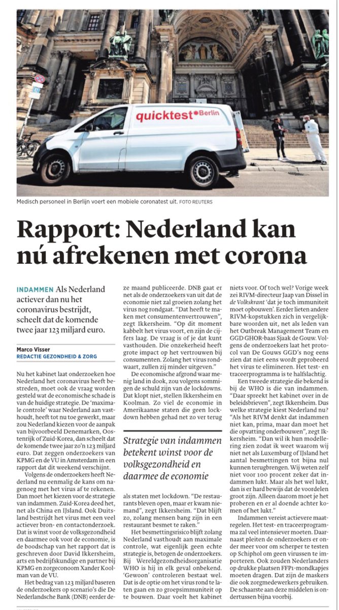 2. Deze duiding door @Trouw over ons rapport: