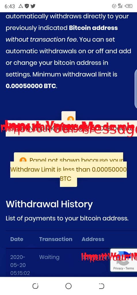 DeSunshine2's tweet photo. @freesatoshi11 Please attend to this awaiting withdrawal an email has been sent to you thanks https://t.co/lXgmf2AWdk