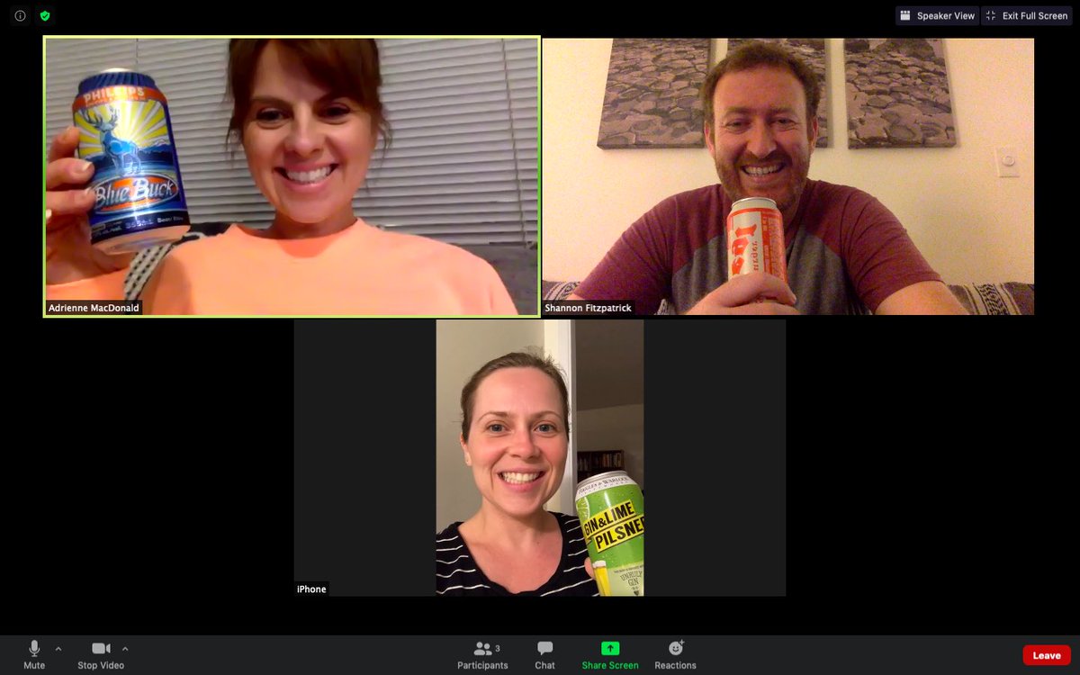 KFitzy16's tweet photo. Just another covid #VirtualHappyHour @Molson_Canadian @OHaresPub https://t.co/WKxZQphB31
