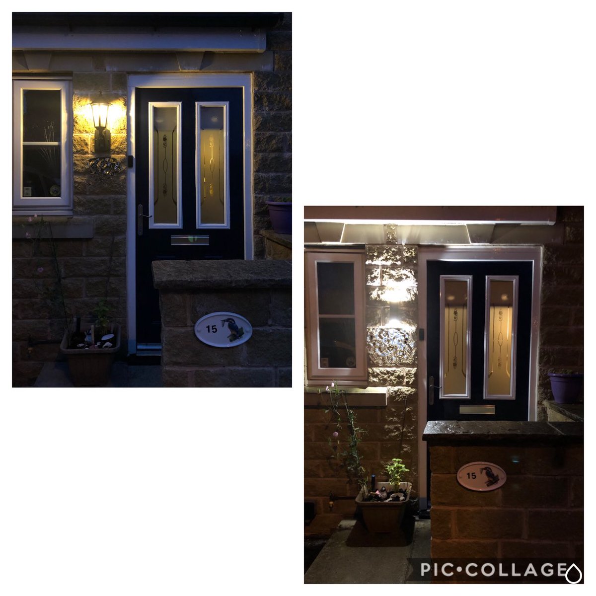MJDElectrical's tweet image. Outdoor lantern replaced with a modern LED up / downlight #integralLED