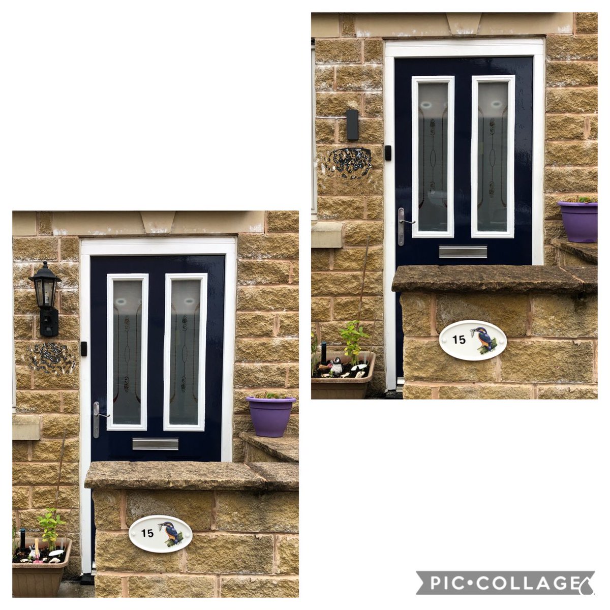 MJDElectrical's tweet image. Outdoor lantern replaced with a modern LED up / downlight #integralLED