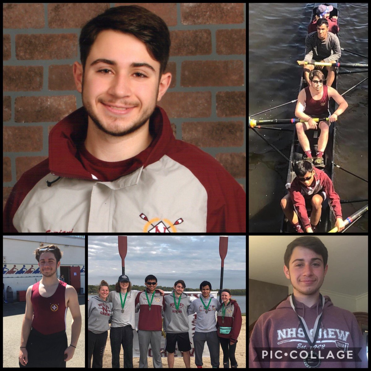 “It’s hard to beat the person who never gives up.” Congratulations Michael we are so proud of you! 🎊🎓🚣 #classof2020 #raiderrowing #theonewherewewerequarantined