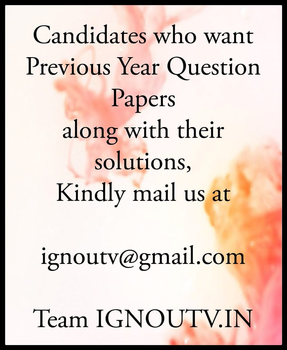 ignouonlinehelp's tweet photo. Available in both languages- English &amp; Hindi

#IGNOU #IGNOUQuestionPapers @ignouonlinehelp Ignou TV https://t.co/MzgFzSugE4