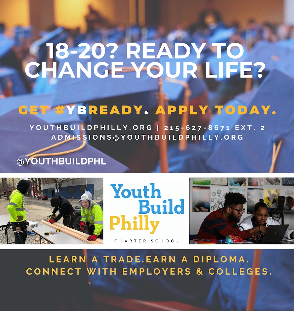 YouthBuildPHL's tweet photo. Shout out to the Class of 2020 at #ybphilly and beyond for inspiring us all with their excellence and perseverance! Click the link to join YouthBuild’s #Classof2021. https://t.co/b3ndIxEmb2 -Get #YBready for your future today. #YBready21 https://t.co/tJmsKXz0z8