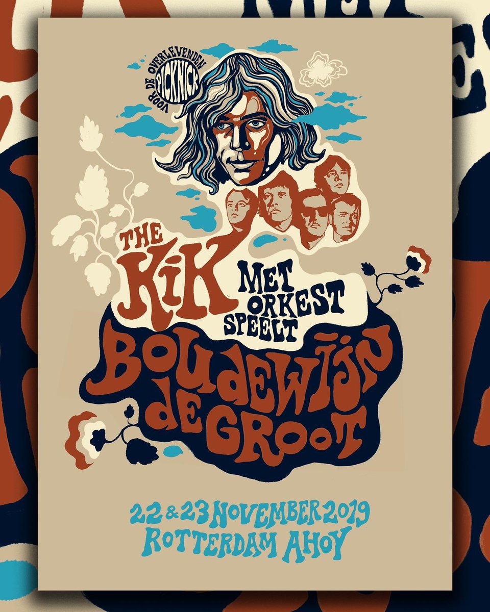 Ter gelegenheid van de livestream van zaterdagavond zijn er speciale A2 zeefdrukposters te koop. 
shop.excelsior-recordings.com/products/the-k… 
Artwork Maarten Donders
€25,- (exclusief verzendkosten)