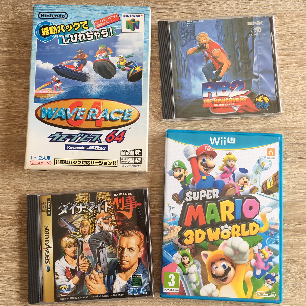 RetroBonheur's tweet image. Idée #retroquator afternoon entres amis (qui ne le seront plus après :p)
- surfage de vague avec #waverace64
- dégommage de méchants avec #dynamitedeka
- plateforme &amp;amp; compét avec le génial #supermario3dworld
- bourrages de pifs avec (le meilleur fatalfury a mon sens) #realbout2