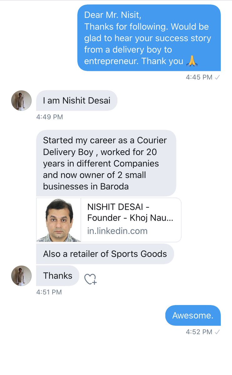 L-16 @desainishit has just followed me, found a catchy intro. So could not stop myself but to know more about him.  #Entrepreneurs create magic, witness one below. Happy  #Entrepreneurship 