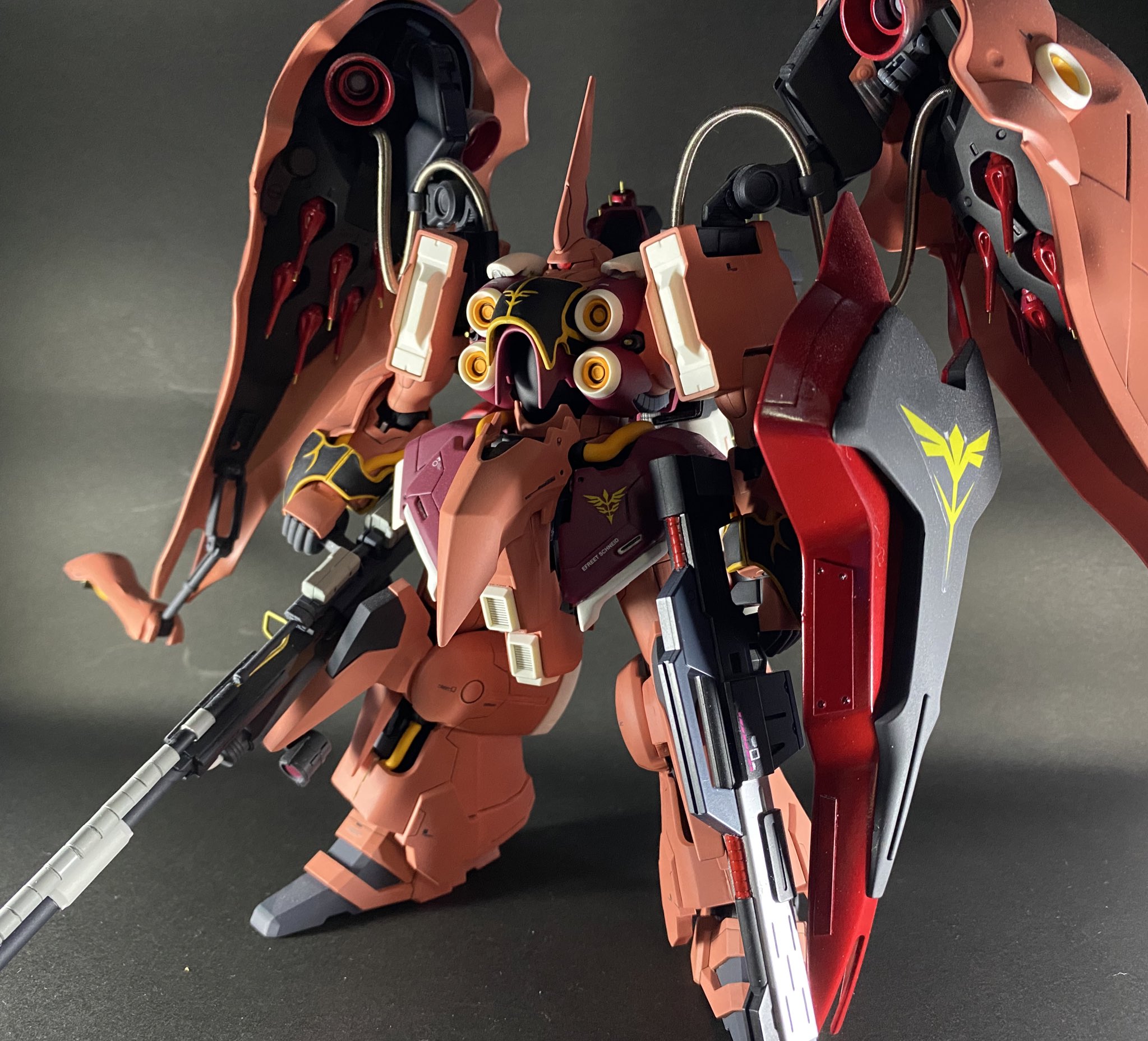 HGUC 1/144 クシャトリヤ (フル・フロンタル機) 塗装 塗装済