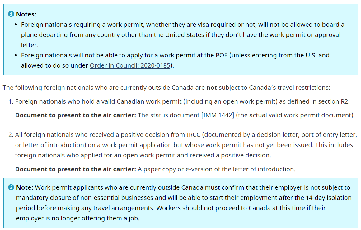 VISMAHAJAN's tweet photo. New Travel Guidelines for Temporary Foreign Workers released by Govt. Of Canada on June 12. https://t.co/VFhsfSK2vJ