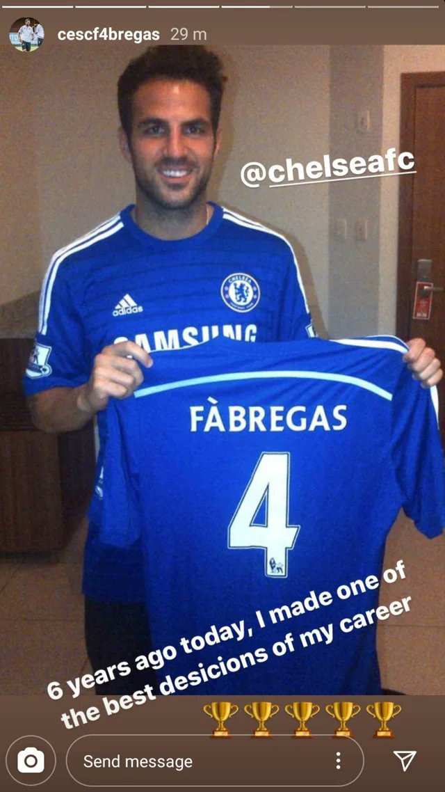 ChelseaMemory's tweet image. Indeed Cesc! 🙏💙