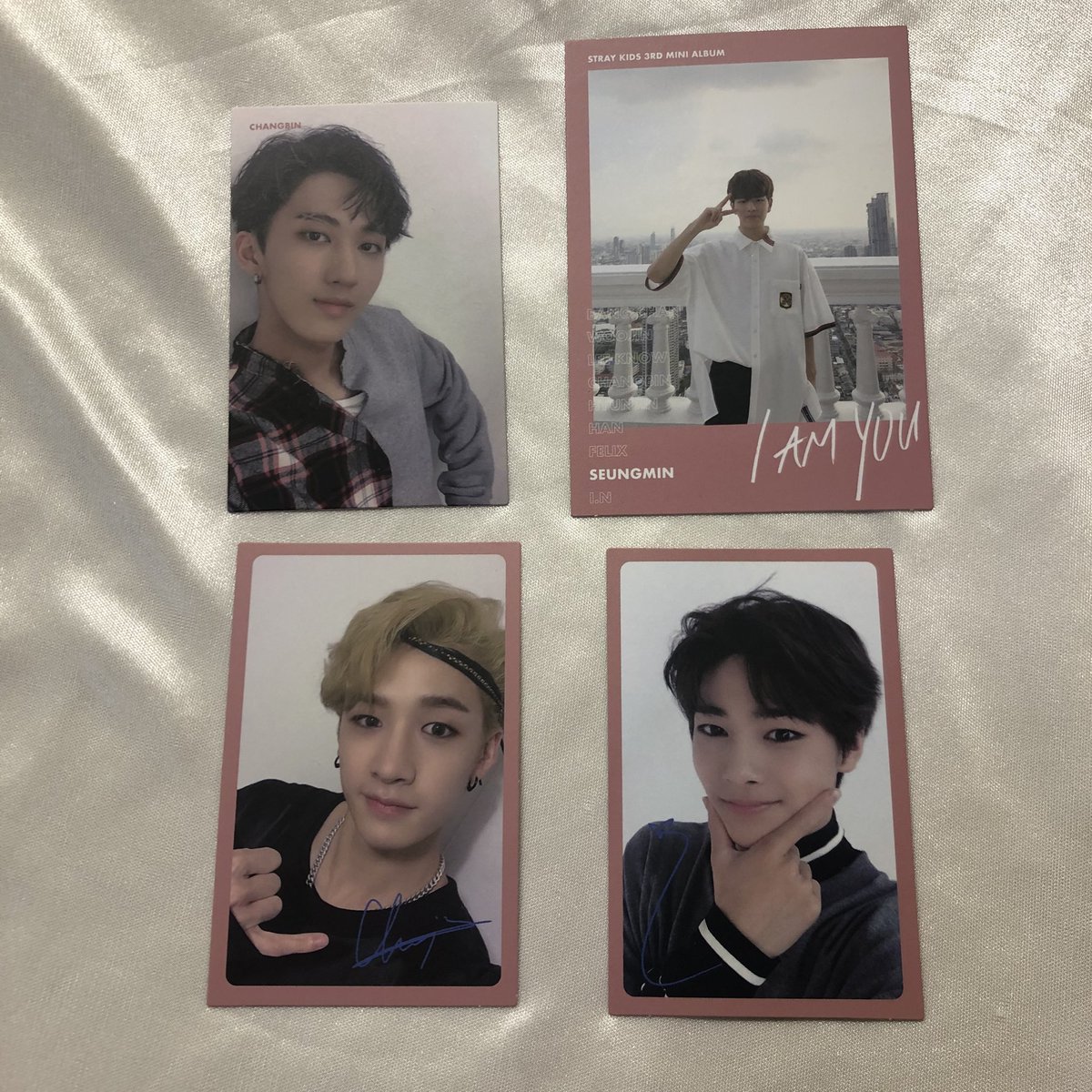 oz9mb's tweet photo. straykids スキズ トレカ 交換

譲）ジョンイン、バンチャン、チャン
        ビン 、スンミン
求）ヒョンジン

同日発送希望

バンチャン、ジョンインは同種希望です😖
ご気軽にリプ、DMよろしくお願いします❕ https://t.co/DQTJHlkaEX