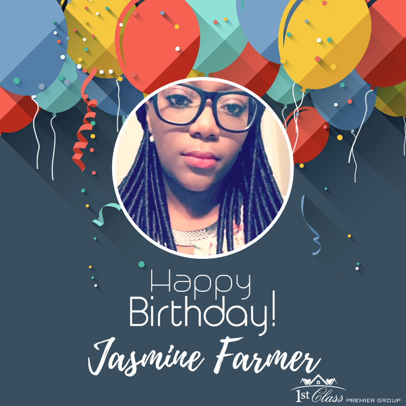 1stclasspg's tweet photo. We would love to wish Jasmine Farmer a very happy birthday today! HAPPY BIRTHDAY JASMINE!
==
#HappyBirthday #birthdaygreetings #realestate #realestateagent #celebration #1stClasspg #recognition https://t.co/JdFgAGY9IG