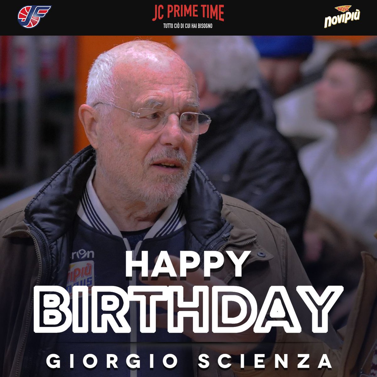 juniorcasale's tweet photo. 🎂Selezionato tra gli otto allenatori per la #SfidaCoachLNP, oggi noi festeggiamo una vera leggenda del basket casalese, tanti auguri Giorgio!
#JCPrimeTime https://t.co/DpJqwgj2sz