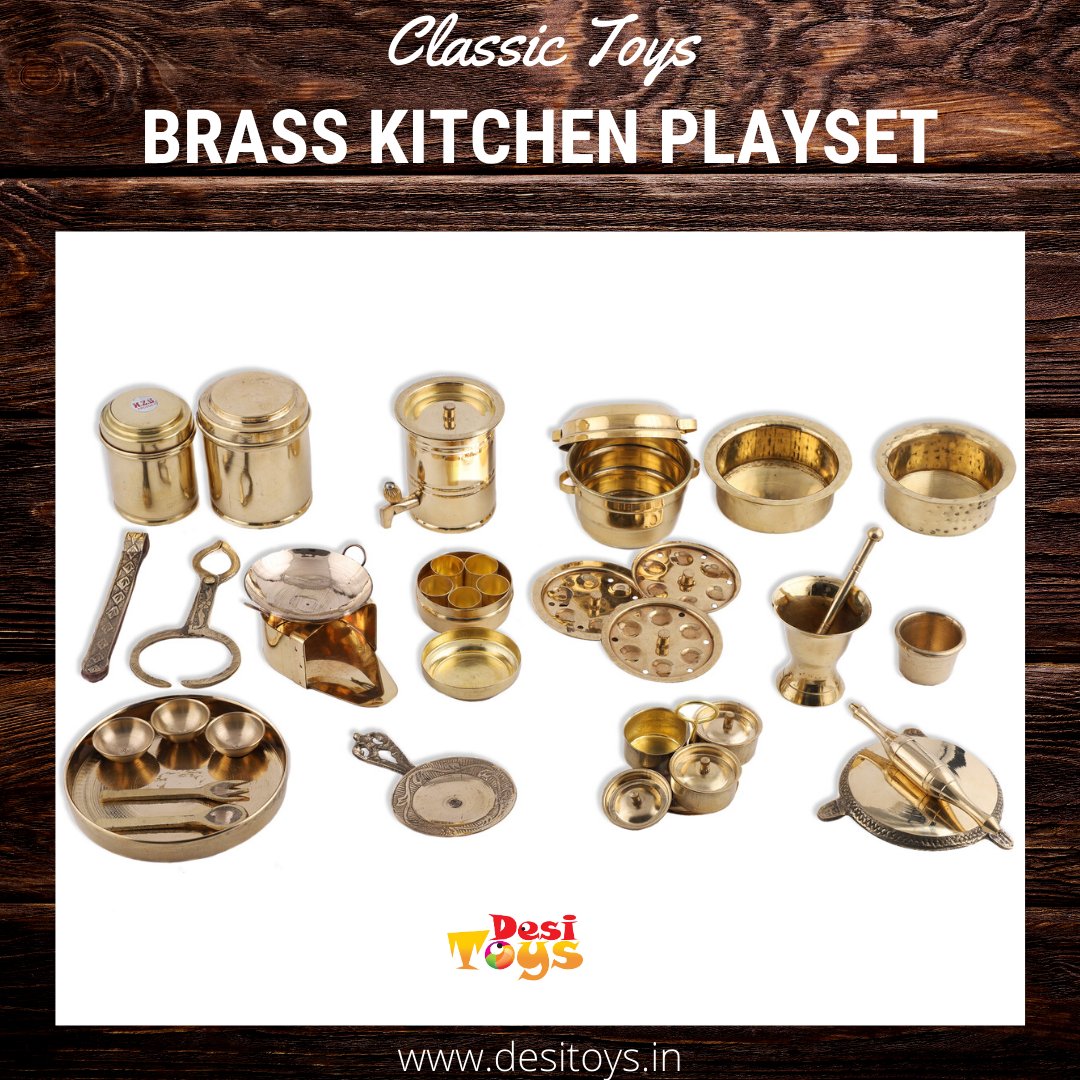 brass kitchen set toys
