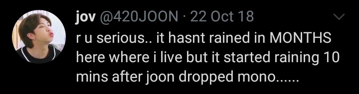 it rained when rm dropped the forever rain mv