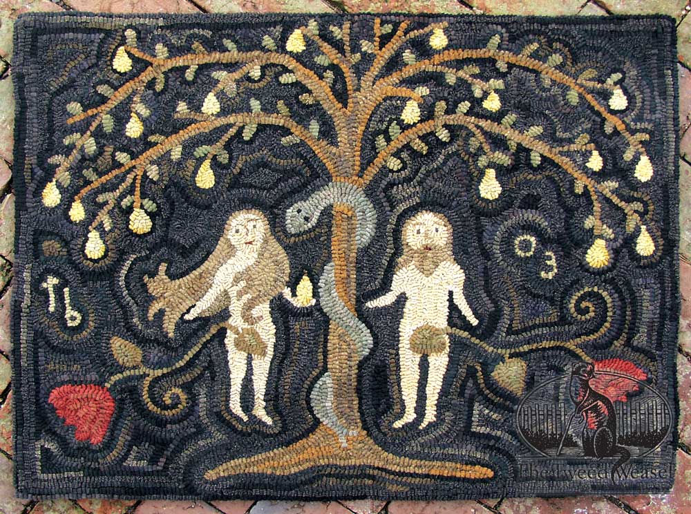 In the book of Genesis from The Holy Bible - Adam and Eve were the first humans in the garden of Eden, Eve was tempted by a serpent who encouraged them to eat the apple which did give them some more knowledge but it also caused God to banish them from the garden.