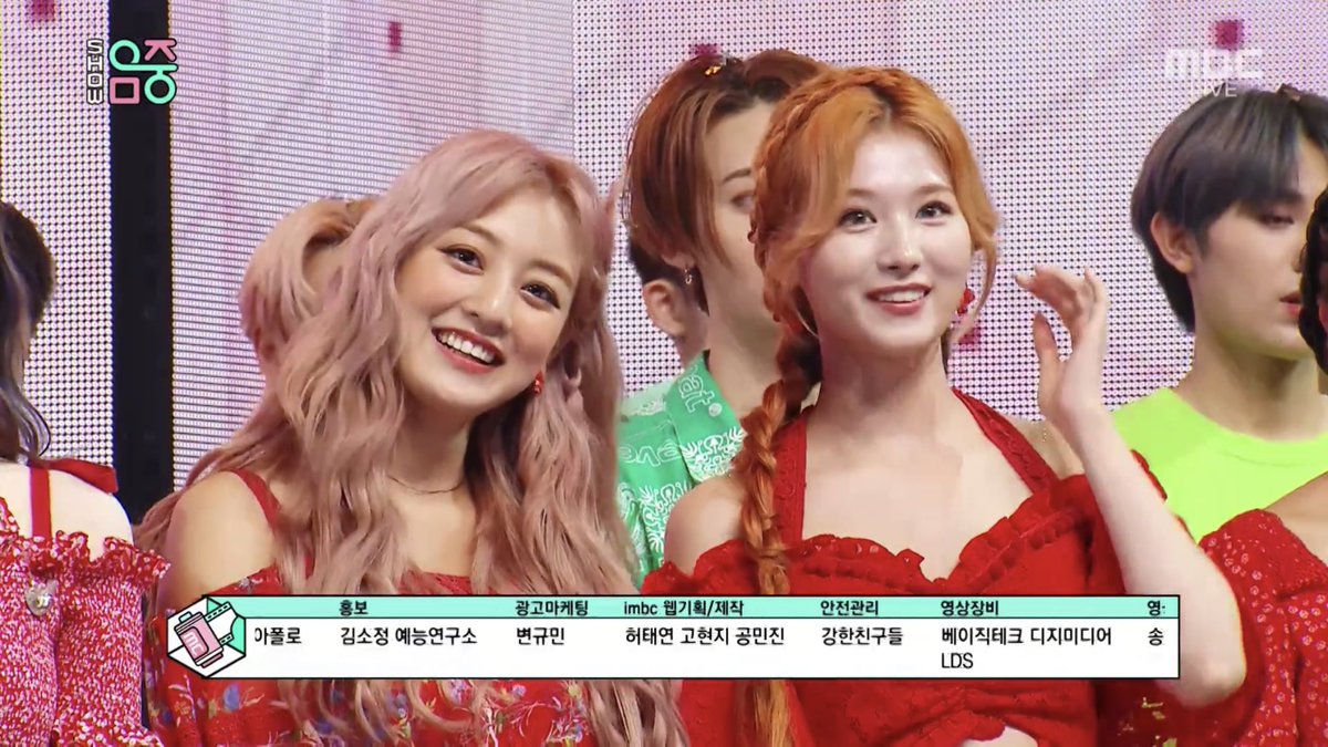 [D-33]Jihyo is dazzling in red  ft. Sana And of course, today marks history!  #MOREandMORE4thWin  #TWICE101stWin  #15YearsWithJihyo #100JihyoMoments @JYPETWICE 