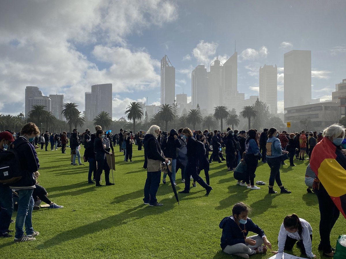 KBalson's tweet photo. Awesome to see the huge, peaceful crowd today #Perth #blmperth #PerthBLMProtest https://t.co/n5P3ZznLlI