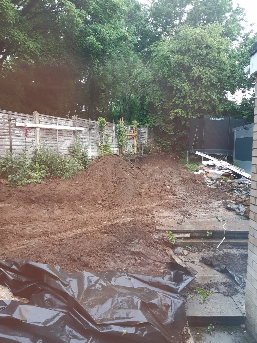 renea_VistryNW's tweet photo. Who knew mini diggers were so cheap to hire! Time to tackle my geographically challenging garden  #WeekendProject #MistakesWereMade #BusmansHoliday #CutAndFill https://t.co/6en1P5vfkE
