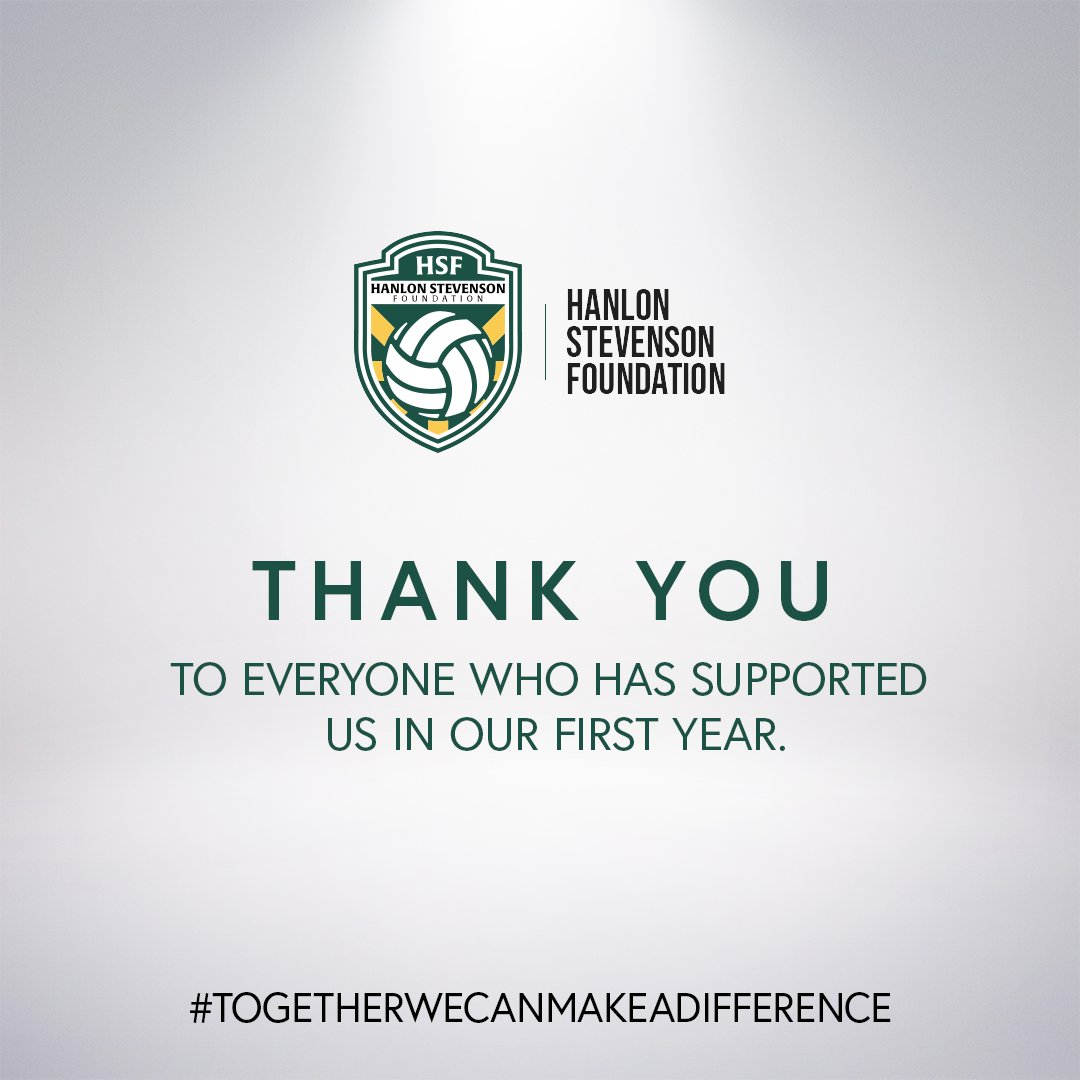 HanlonStevenson's tweet photo. 🥳 It's our first anniversary! 🎉

A big thank you to everyone who has supported HSF in our first year. 💚 https://t.co/0WMZdXYbpW