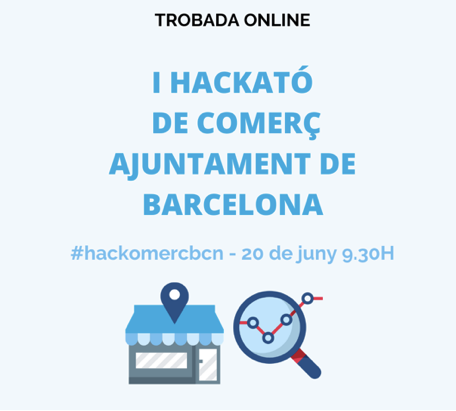 BCN_Comerc's tweet photo. 🙌😉 Atenció! Si treballes amb #dadesobertes i t’interessen els reptes, t’estem buscant!
🖥️ Participa en la #hackomercbcn del pròxim 20/06 i idea un aplicatiu web per enfortir el #comerçBCN!
👉 Tota la informació, aquí https://t.co/GrssEKCkHh https://t.co/xhM9nT9jyD