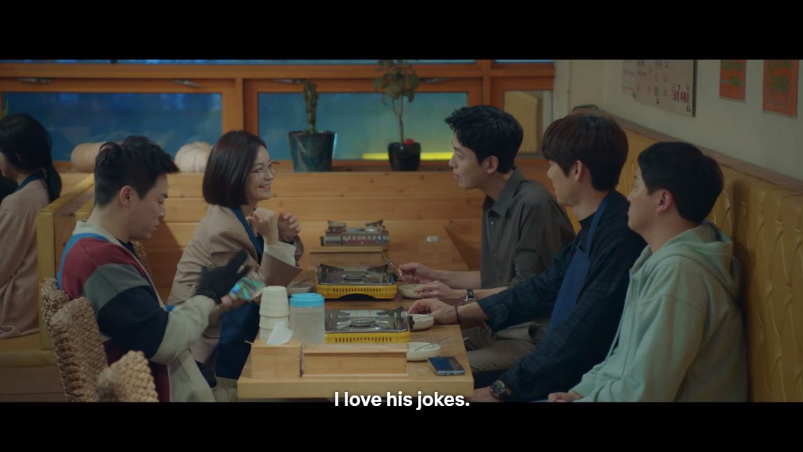 And he tells jokes a lot because he loves the sound of her laugh.  #iksong