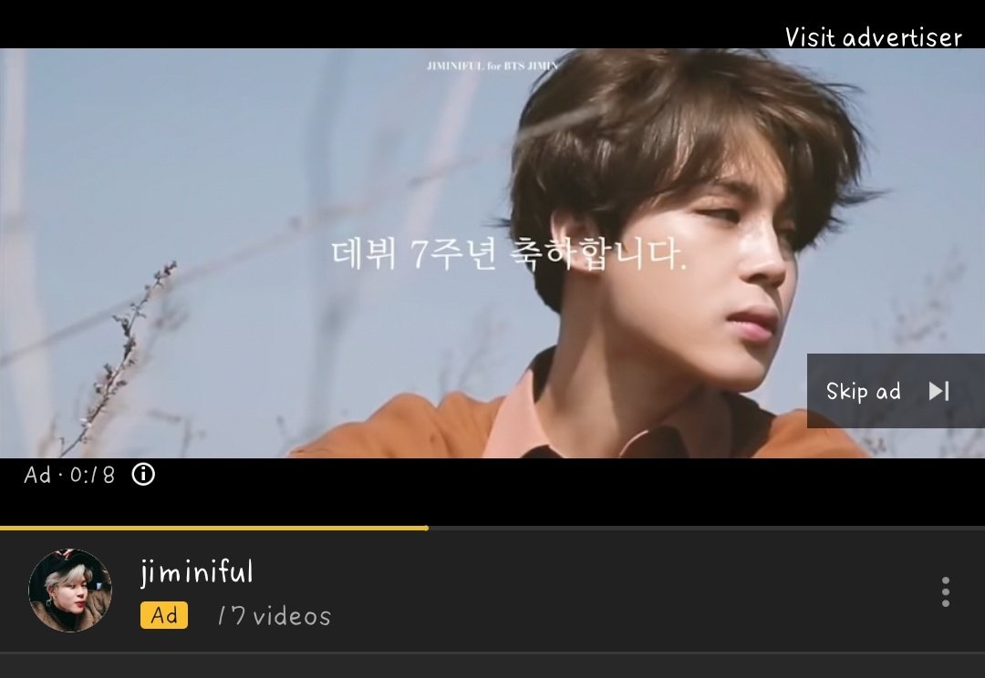 meilyn0226's tweet photo. . @jiminiful I saw YouTube #JIMIN ad from Spain! #방탄소년단_7주년_축하해 #방탄소년단! 😍😭👌🏼 https://t.co/6wfKQRgkLi