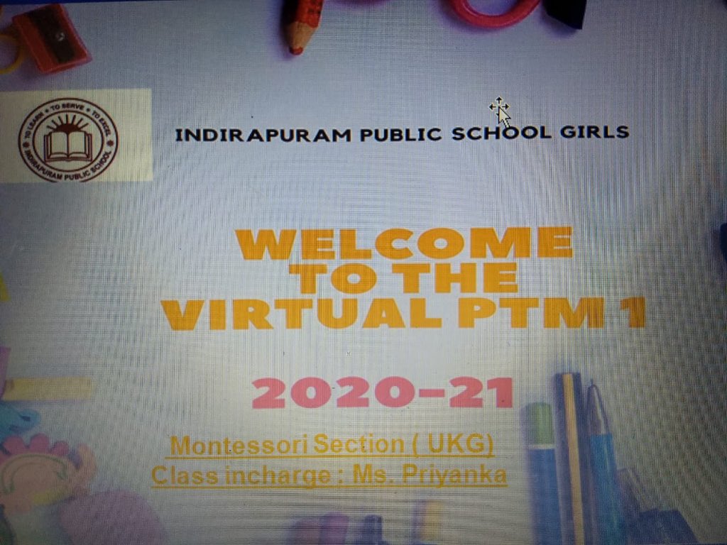 ipsgirlspatna's tweet photo. Our very first ‘Virtual PTM ‘ for Session 2020-21 was held today for the Montessori section. We are grateful to the parents for their enthusiastic participation & support. It was overwhelming to see your happy faces and encouraging feedbacks. @IprmGrp
#ipsgirlsrock #Virtualptm https://t.co/95uuddm5Ai