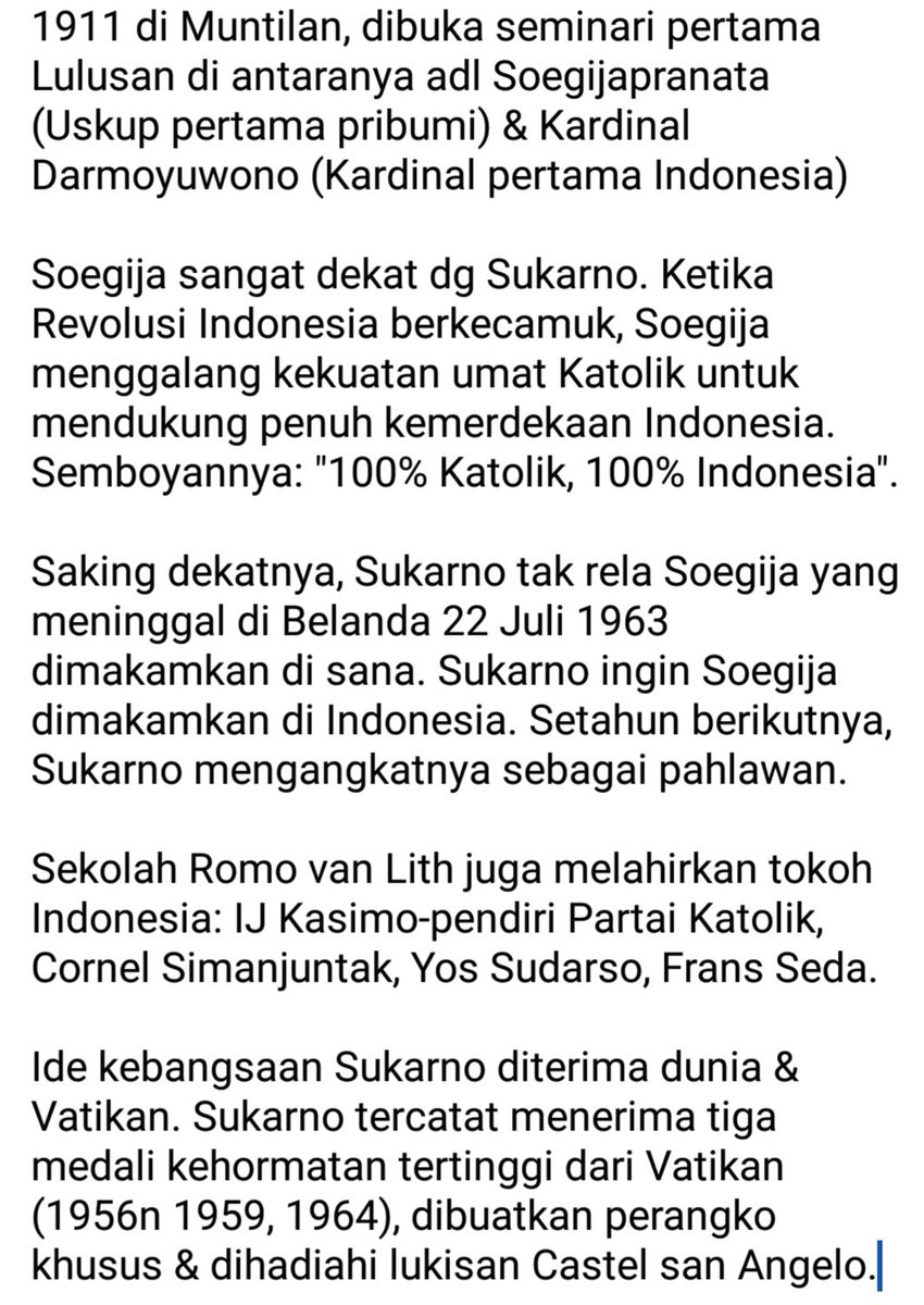JostKoko's tweet photo. Ende 1951:
“Ketika di Ende th.1934, saya kenal Romo Huijtink SVD. Adakah Romo tersebut?”

“Dulu, saya datang ke Ende sbg tahanan &amp; Romo byk sekali membantuku. Kini saya kembali ke Ende sbg presiden. Apa yg Romo minta?"

Romo menjwb cepat, “Tuan Presiden, saya hanya ingin mjd WNI" https://t.co/QMR2WIbzCW