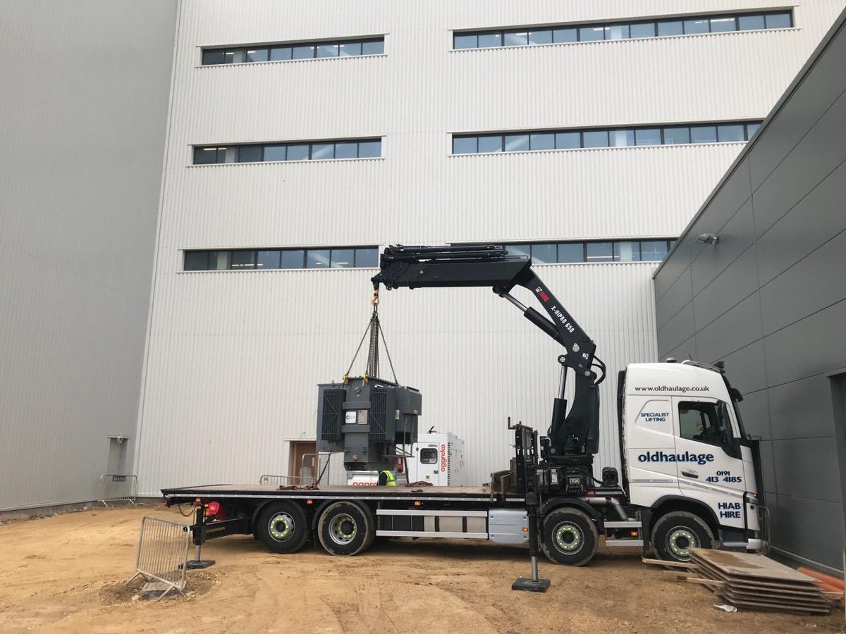 One of the trucks working in Bowburn