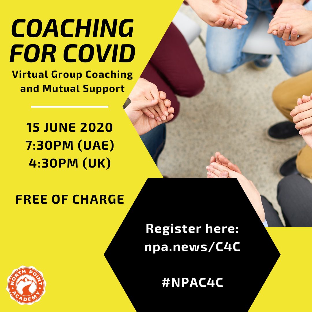 In this week’s Coaching for COVID session, we’ll be exploring VUCA &amp; EQ with the help of guest coach and NPA Alumni, Chantal Kramer.⠀⠀⠀⠀⠀

Register now: First time participants - npa.news/C4C / Returning participants - c4c.airportal.app

#NPAC4C