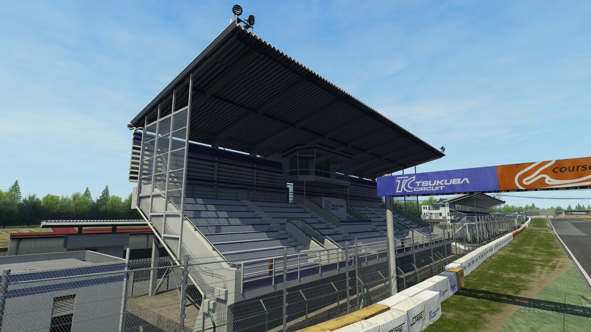 メインスタンドの品質が素晴らしすぎる・・・
建物もスキャンしてるからね。。。
#assettocorsa