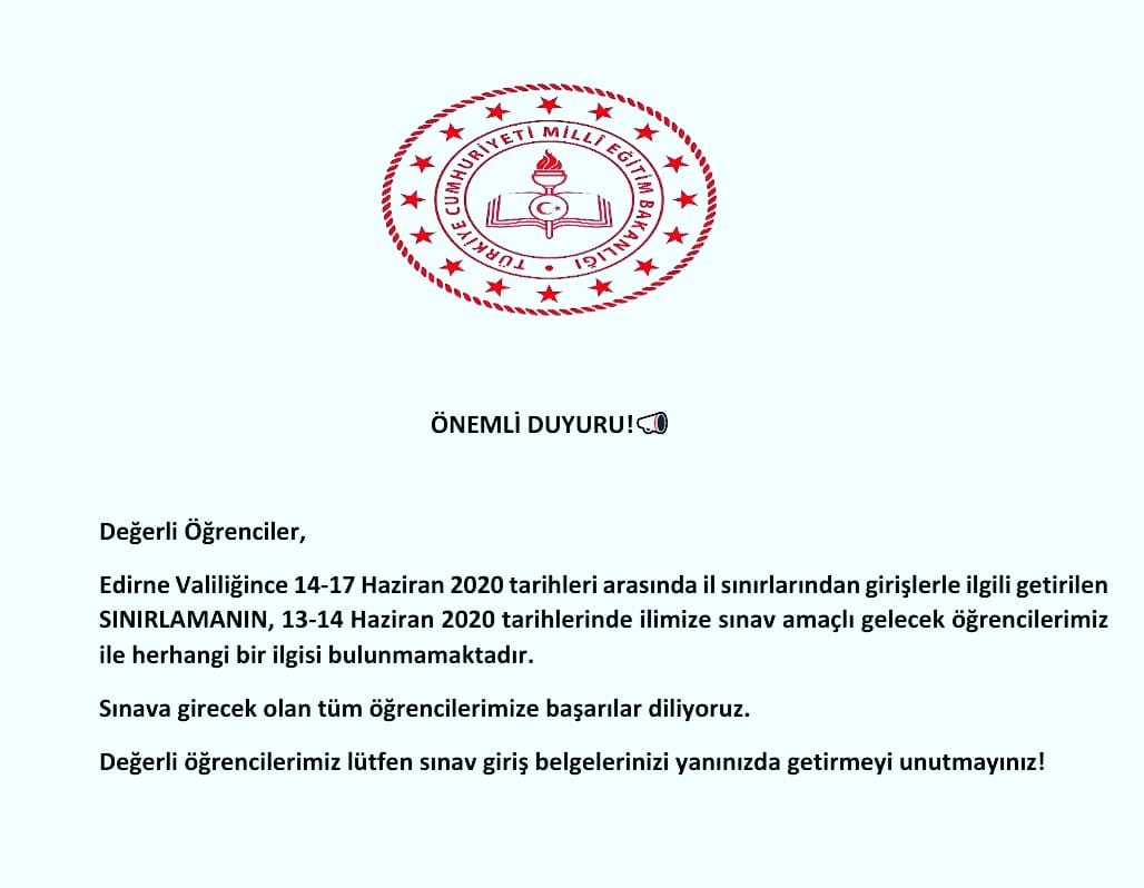 ÖNEMLİ DUYURU 📣
<a href="/tcmeb/">Millî Eğitim Bakanlığı</a> <a href="/edirne_valiligi/">Edirne Valiliği</a> <a href="/Dr_Onderarpaci/">Dr. Önder ARPACI</a>