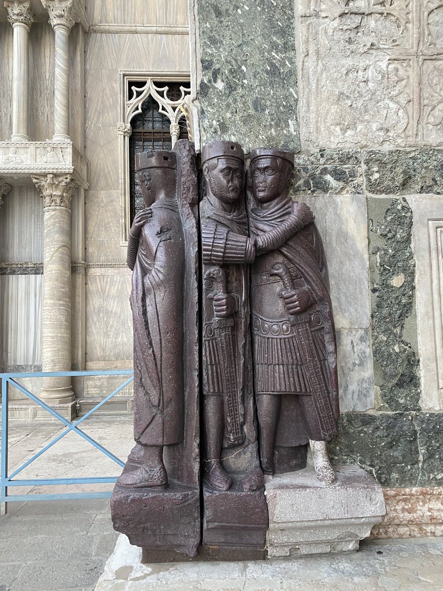 On our walk to supper yesterday we paused to say hello to the Tetrarchs.
