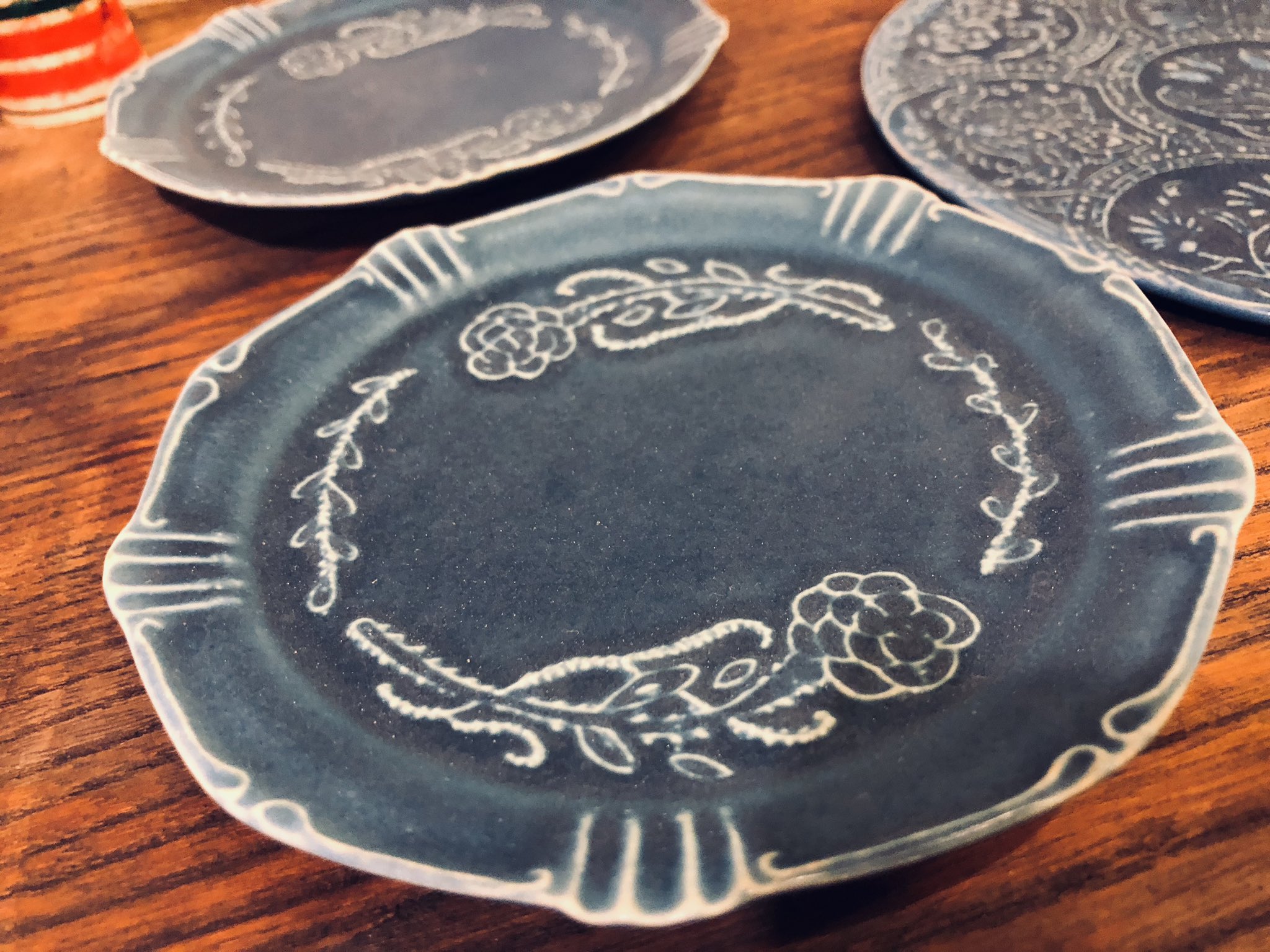 望月万里 お皿 2枚 Amazon.co.jp: 望月万里 6寸皿 陶器 青色 コレクション : ホーム