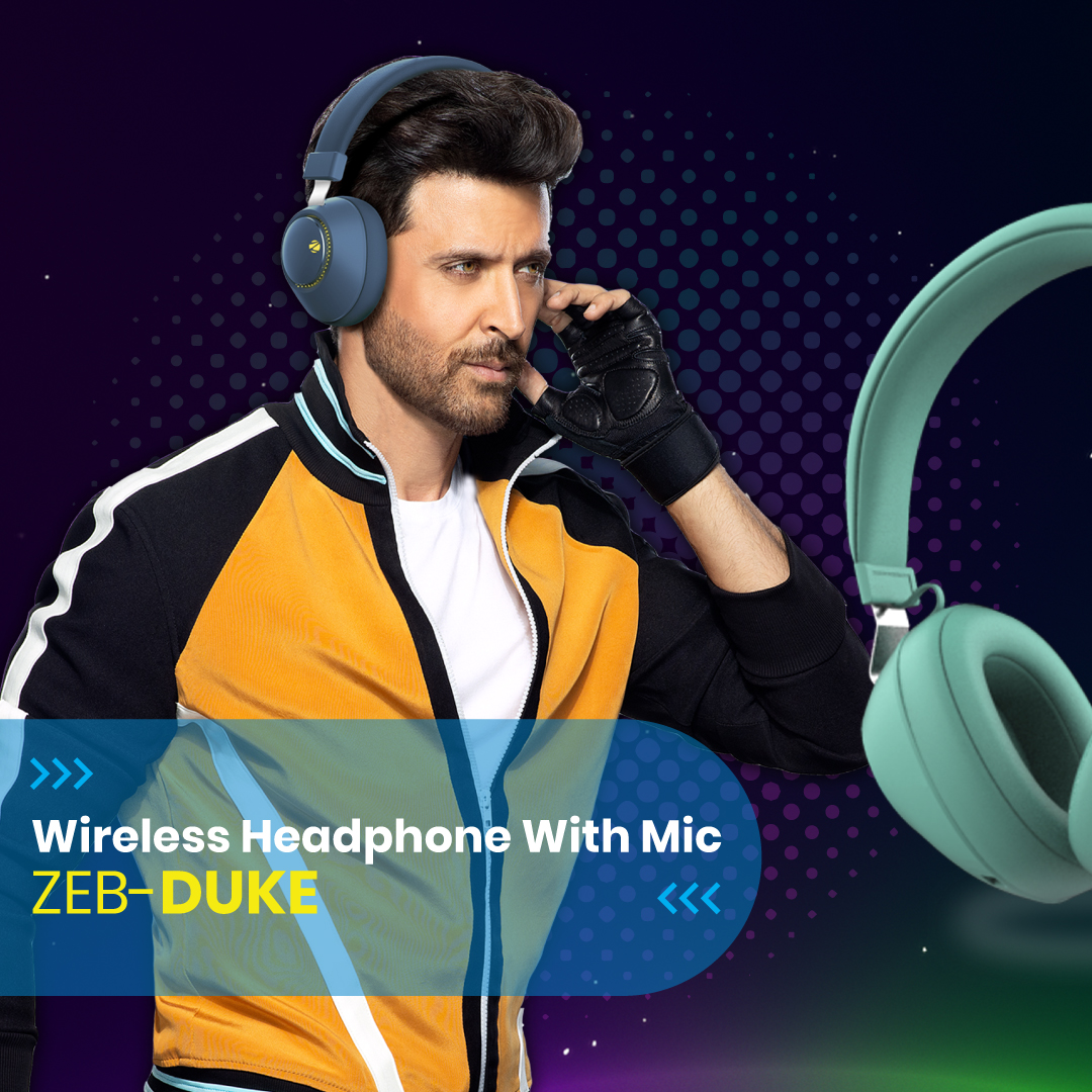zebronics's tweet photo. We're bringing the weekend mode with uninterrupted hours of music and entertainment on our Zeb-Duke wireless headphone.
#headphone #music #mic #bass #poweraudio #hdmusic #highdefinition #hiphop #playlist #travelheadphone #gamingheadphones #indianbrand https://t.co/qd5y1JmDbD