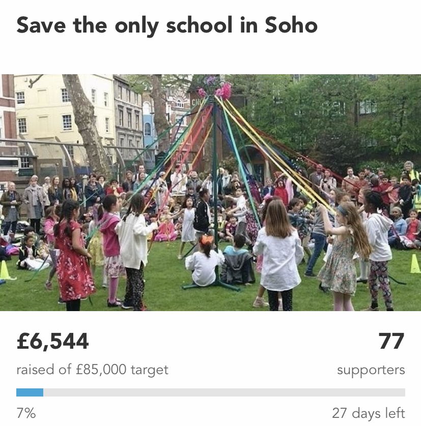 Thank you to everyone who has contributed so far.  We are overwhelmed by the messages of support from past pupils, past and present families, grandparents, food feast friends, Soho-ites and the friends and family of staff.  Please keep spreading the word. We are so grateful 🌈