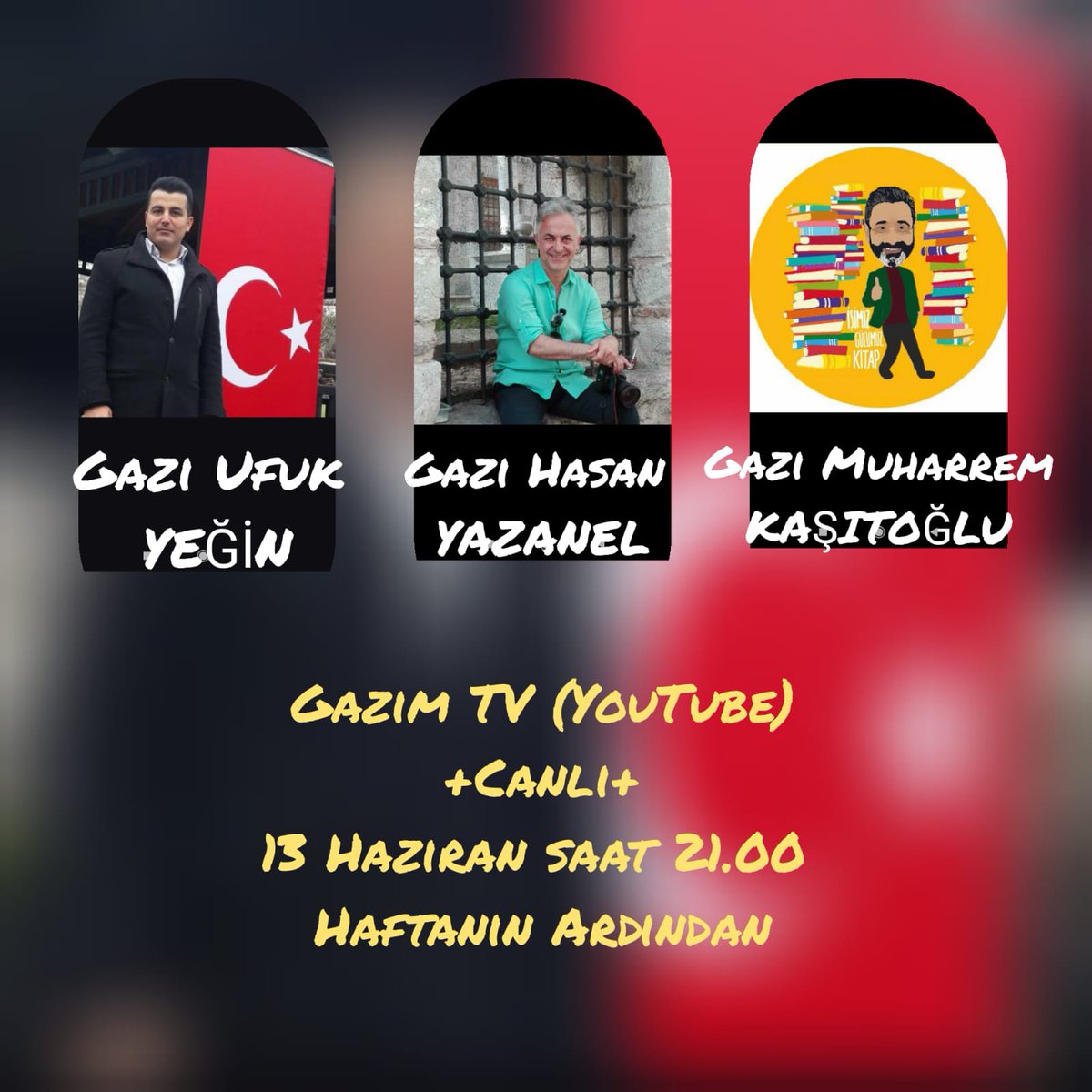 Hafta boyu süren,haklarımızı alıncaya kadarda devam edecek olan <a href="/ailevecalisma/">Cshabakanligi</a> önündeki basın açıklamalarımız ile ilgili,bu akşam YouTube kanalı GÂZİM TV ye <a href="/mhrmkasitoglu/">Muharrem Kaşıtoğlu</a> ağabeyim ile konuk olacağız.programa Tüm arkadaşlarımızı kardeşlerimizi davet ediyorum @hasanyazanel