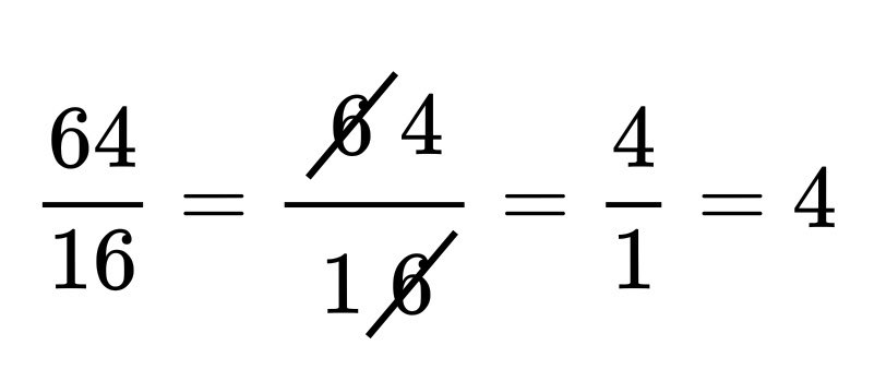engineers_feed's tweet image. An anomalous cancellation is a kind of arithmetic procedural error that gives a numerically correct answer: