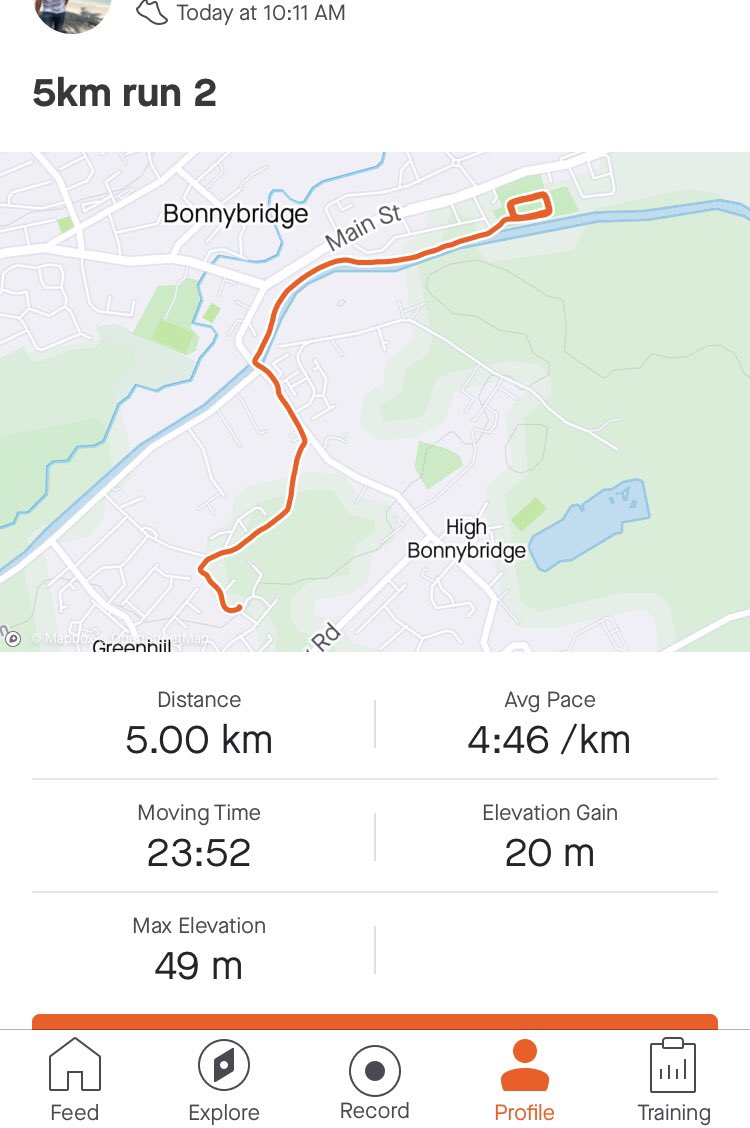 Attempt 2 this morning, just under 2 minutes off Wednesday time 👍<a href="/miss_mcleary/">Mrs McLeary</a> <a href="/HwbSt/">StMungosHWB</a>