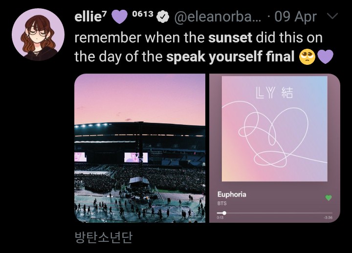 the sky was painted with pastel hues on the day of speak yourself final