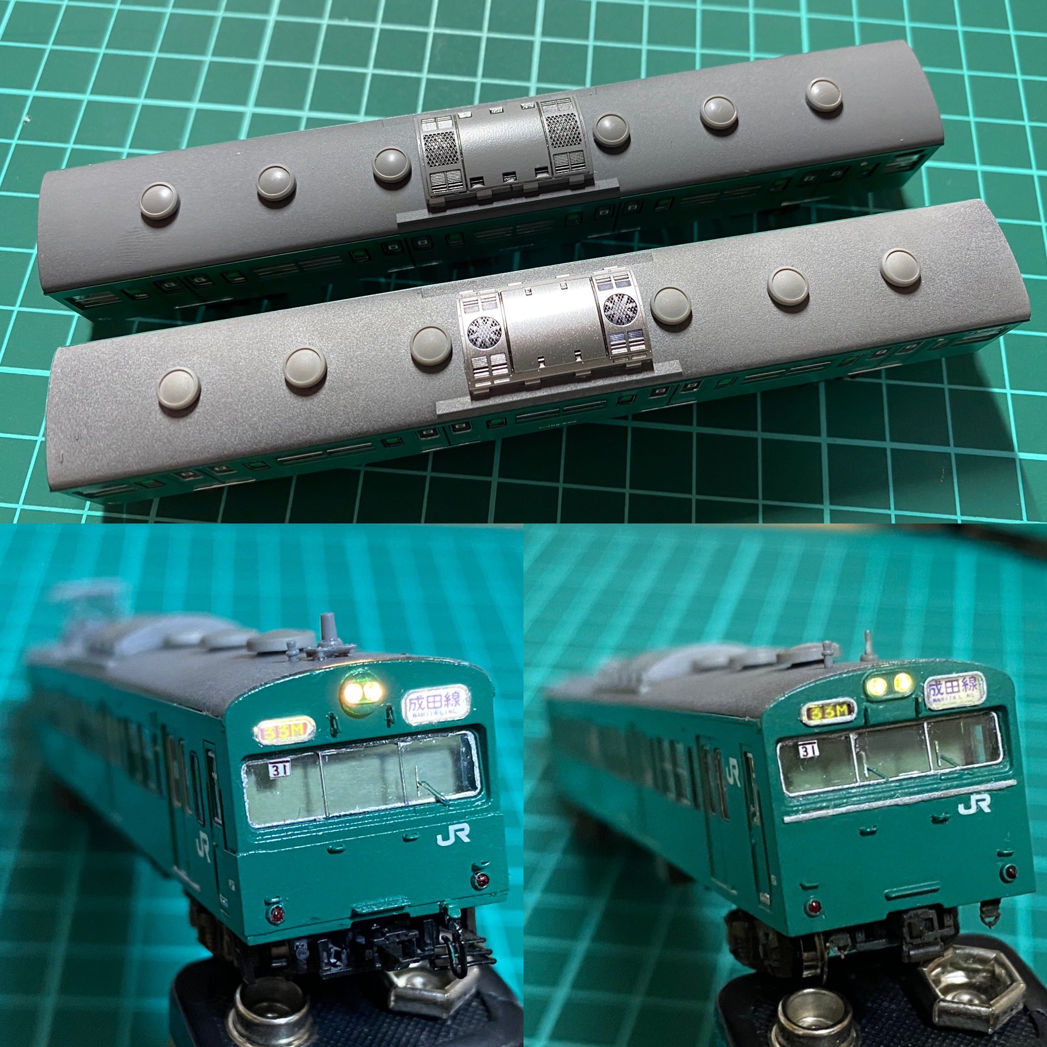 103系 常磐線 マト31 加工品 （動力車×2） 103系 常磐線 マト31 加工品 （動力車×2） 103系 常磐線