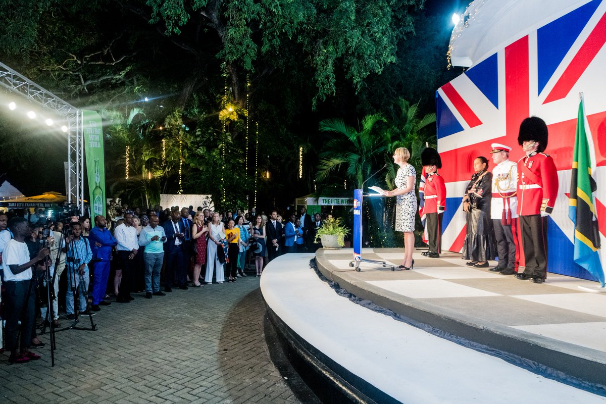UKinTanzania's tweet photo. Today we celebrate Her Majesty The Queen's 94th Birthday. #QBP2020 marks an important opportunity to celebrate 🇬🇧 and 🇹🇿 close friendship and decades of #workingtogether.
Wishing HM The Queen many more years.
👇 #throwback moments to last year's #QBP https://t.co/Uyq5Dik3zN